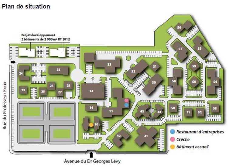 Location bureaux 2416 m² divisibles à partir de 509 m²
