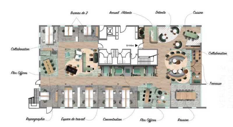 Location bureaux 2354 m² divisibles à partir de 244 m²