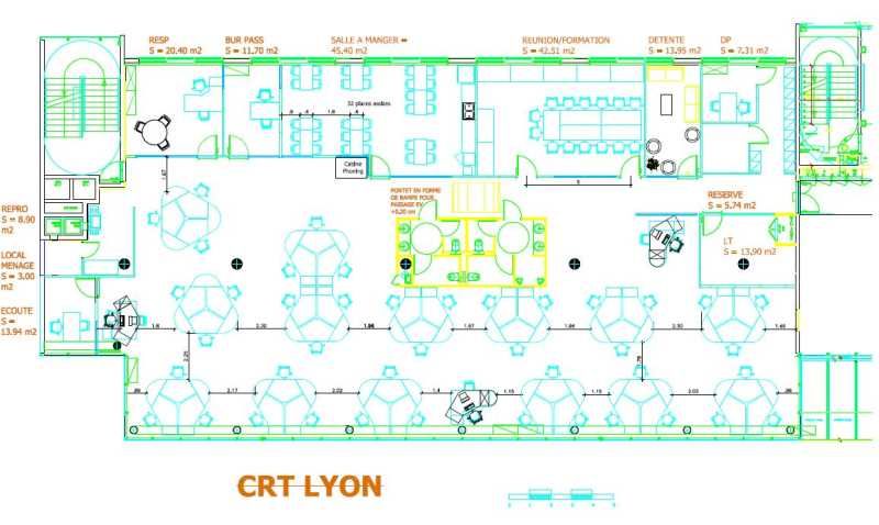 Location bureaux 2826 m² divisibles à partir de 272 m²