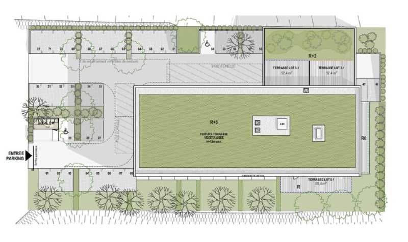 Vente bureaux 3048 m² divisibles à partir de 156 m²