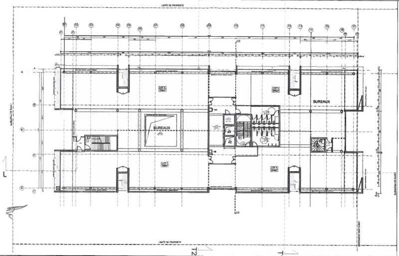 Location bureaux 1333 m² non divisibles