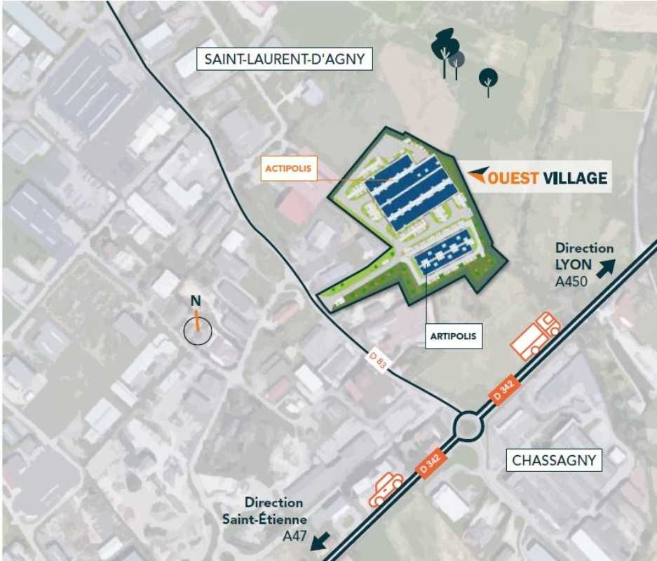 Vente entrepots 2930 m² divisibles à partir de 187 m²