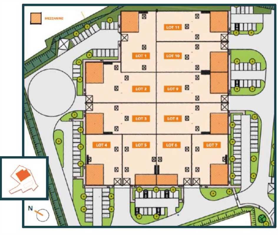 Vente entrepots 9054 m² divisibles à partir de 666 m²