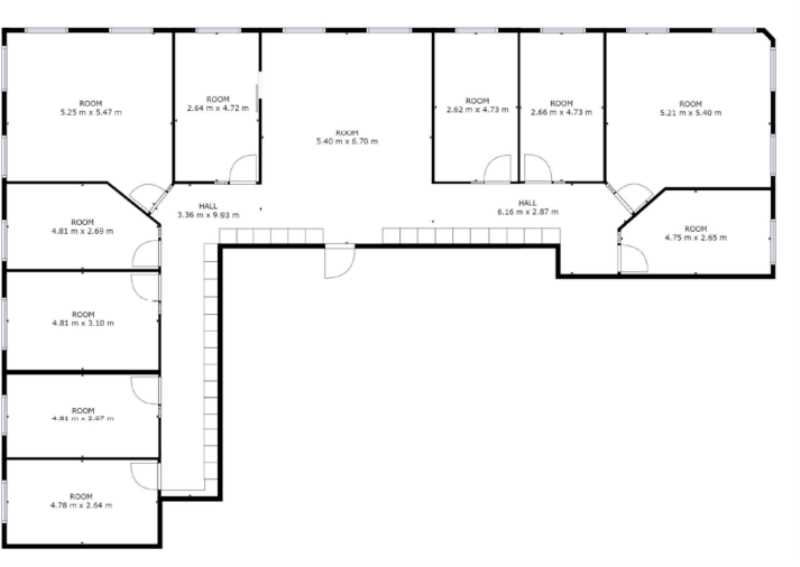 Location bureaux 461 m² non divisibles