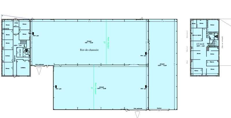 Location entrepots 2883 m² non divisibles