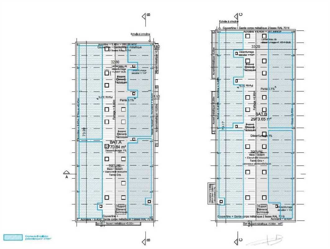 Location entrepots 4623 m² divisibles à partir de 542 m²