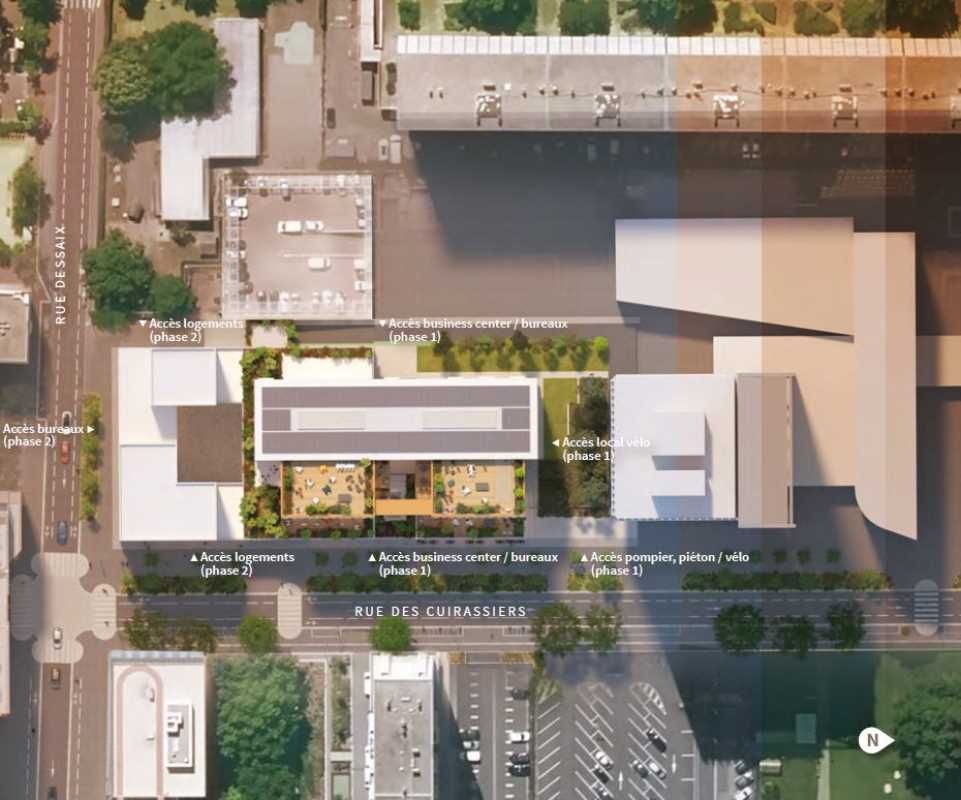 Location bureaux 12096 m² divisibles à partir de 1390 m²