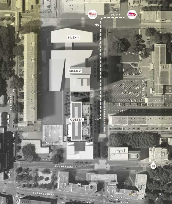 Location bureaux 12096 m² divisibles à partir de 1390 m²