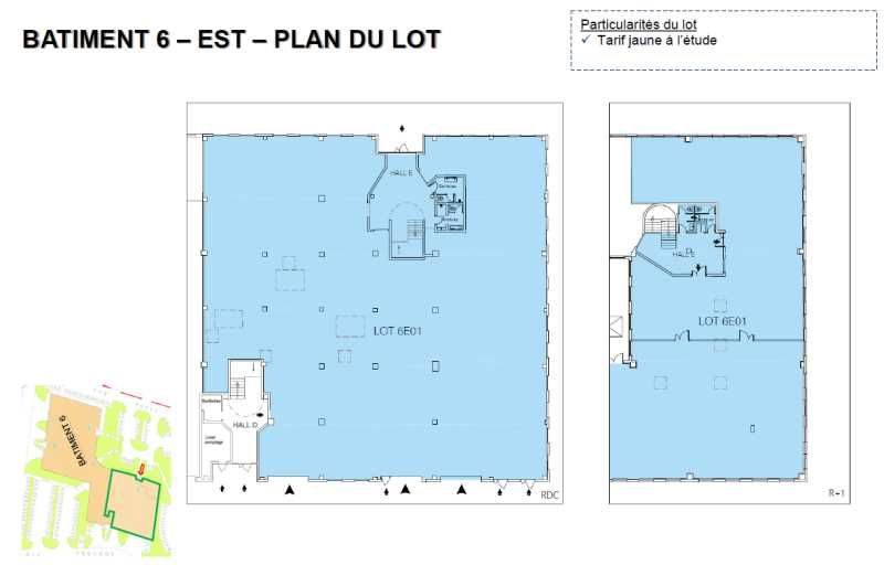 Location entrepots 3124 m² divisibles à partir de 612 m²