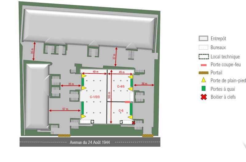 Location entrepots 10134 m² divisibles à partir de 2090 m²