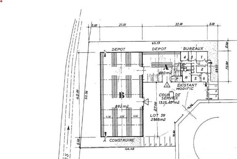 Vente entrepots 1362 m² non divisibles