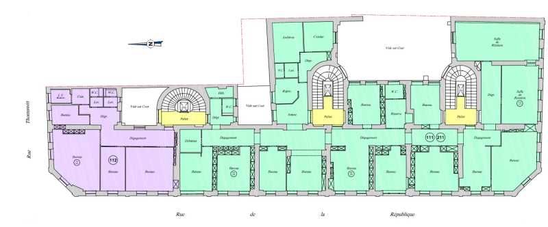 Location bureaux 470 m² non divisibles