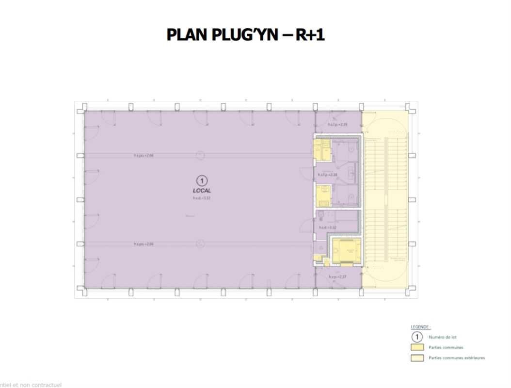 Vente bureaux 487 m² divisibles à partir de 244 m²