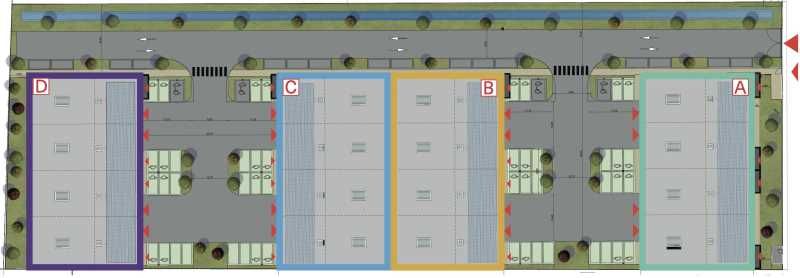 Vente entrepots 5590 m² divisibles à partir de 345 m²