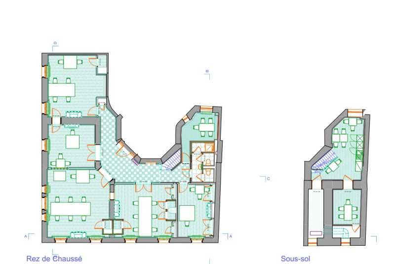 Vente bureaux 222 m² non divisibles