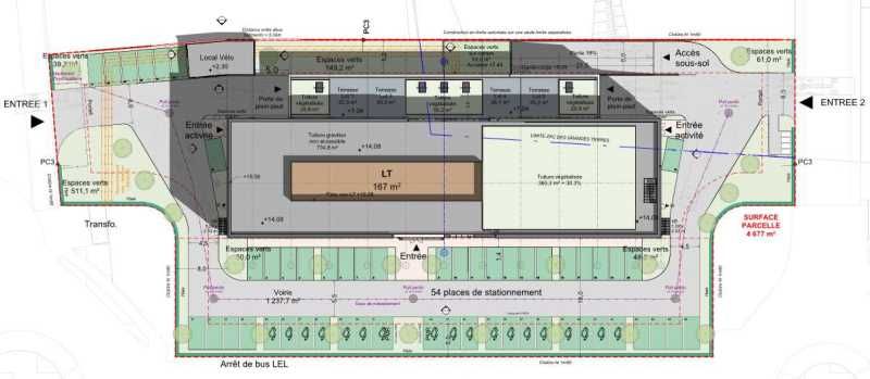 Vente entrepots 1715 m² divisibles à partir de 796 m²