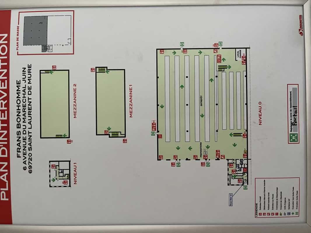 Location entrepots 3461 m² non divisibles