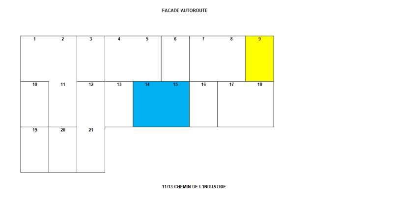 Location entrepots 654 m² divisibles à partir de 254 m²