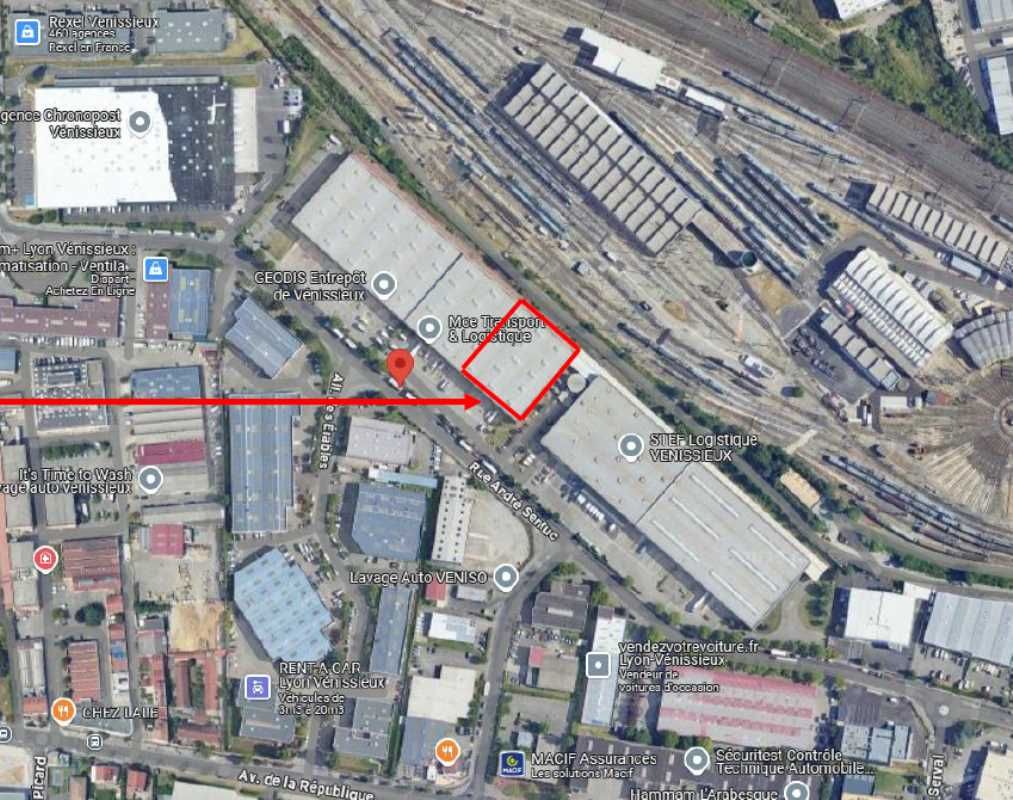 Location entrepots 3688 m² non divisibles