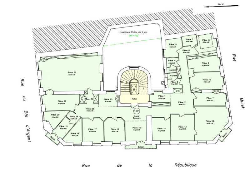 Location bureaux 262 m² non divisibles