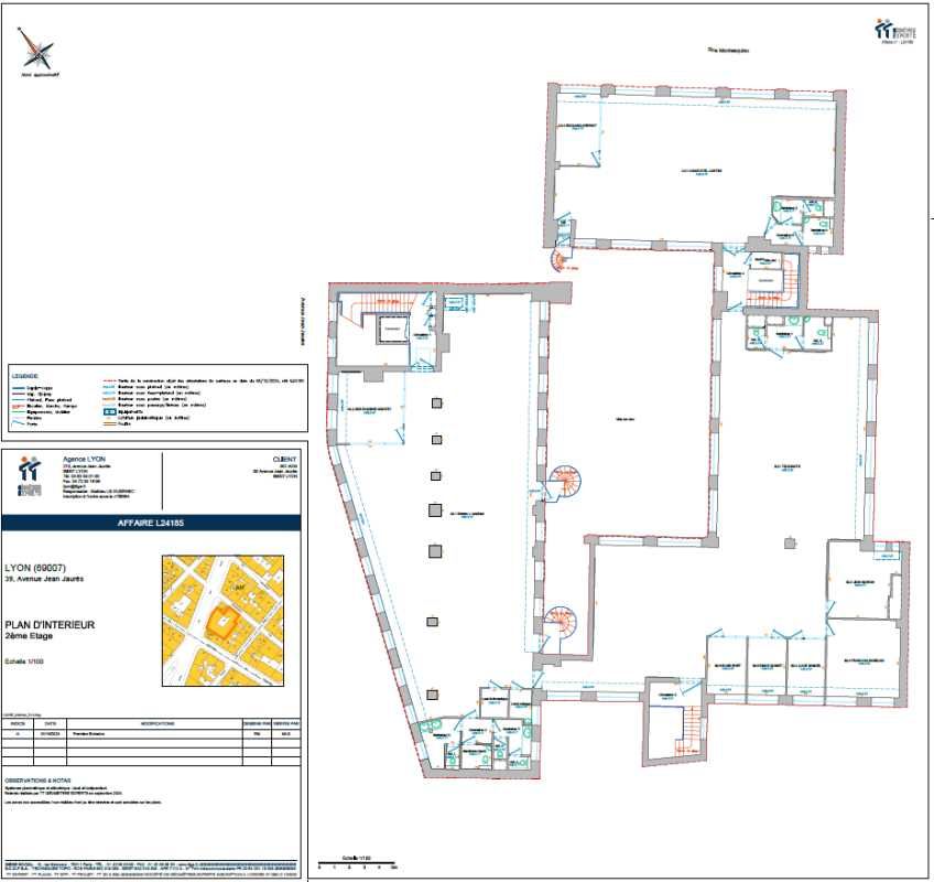 Vente bureaux 306 m² non divisibles