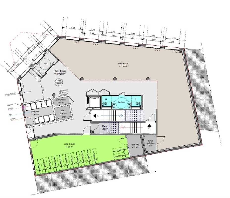 Vente bureaux 1941 m² divisibles à partir de 135 m²