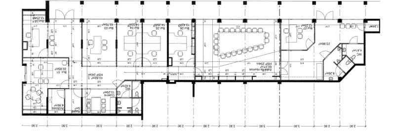 Location bureaux 357 m² non divisibles