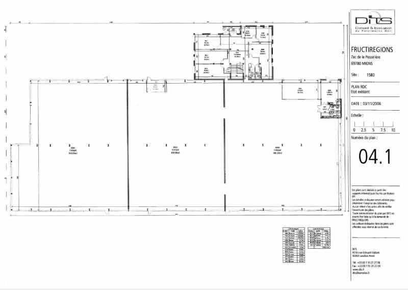 Location bureaux 481 m² non divisibles