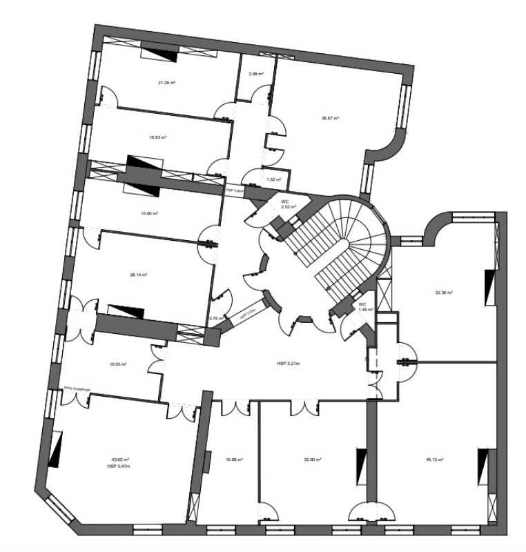 Vente bureaux 391 m² non divisibles