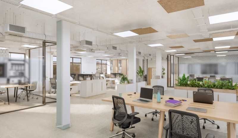 Jolis bureaux situés dans un écrin de verdure, fa