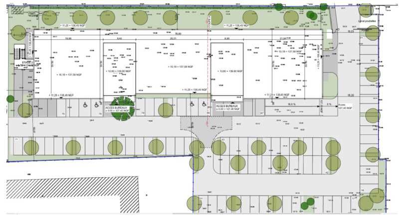 Location bureaux 1959 m² divisibles à partir de 185 m²