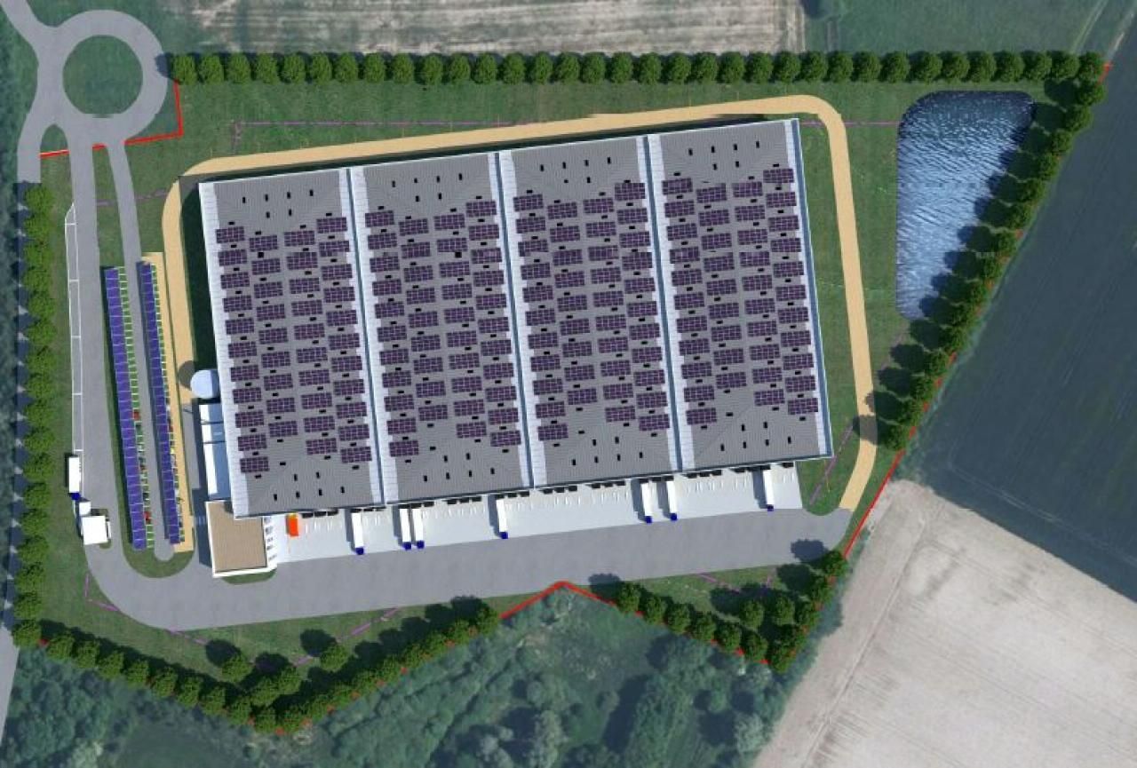 25350 m² pour cetentrepôts classe a en location à Pecquencourt