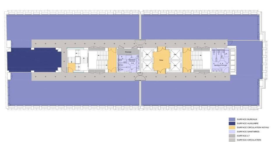 1492 m² pour ce bureaux en location à Paris
