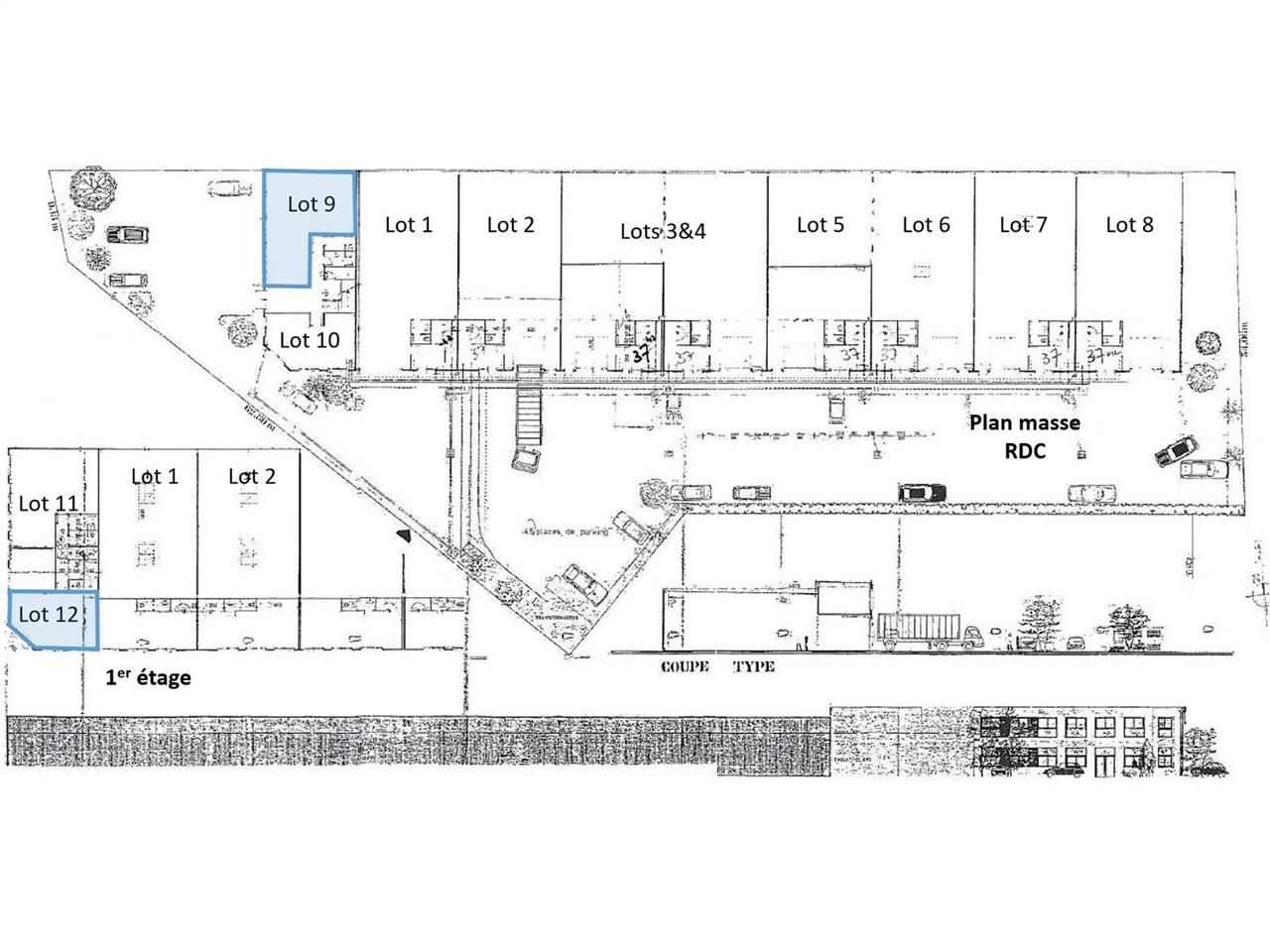 Location bureaux 147 m² divisibles à partir de 68 m²