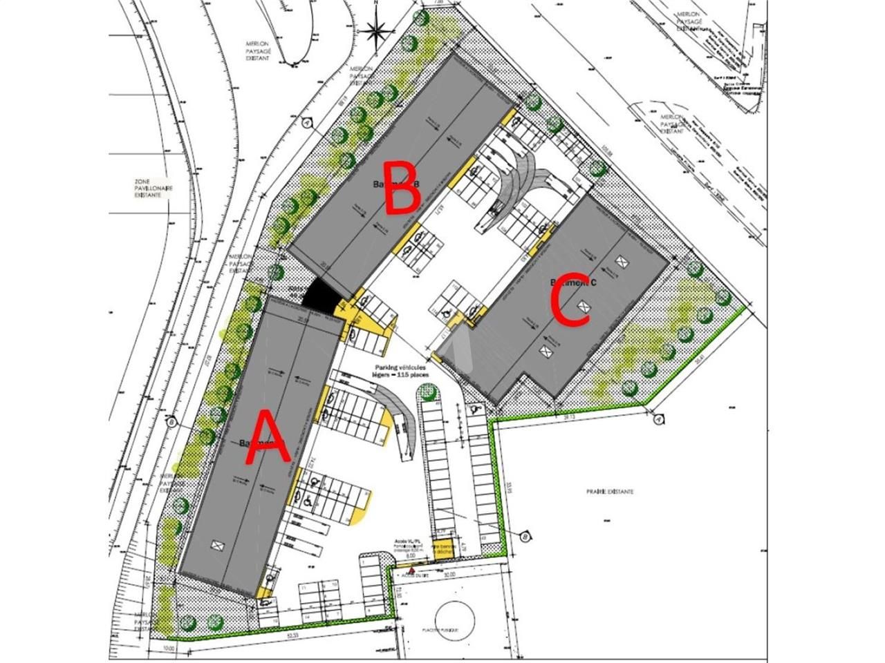 Location entrepots 218 m² non divisibles