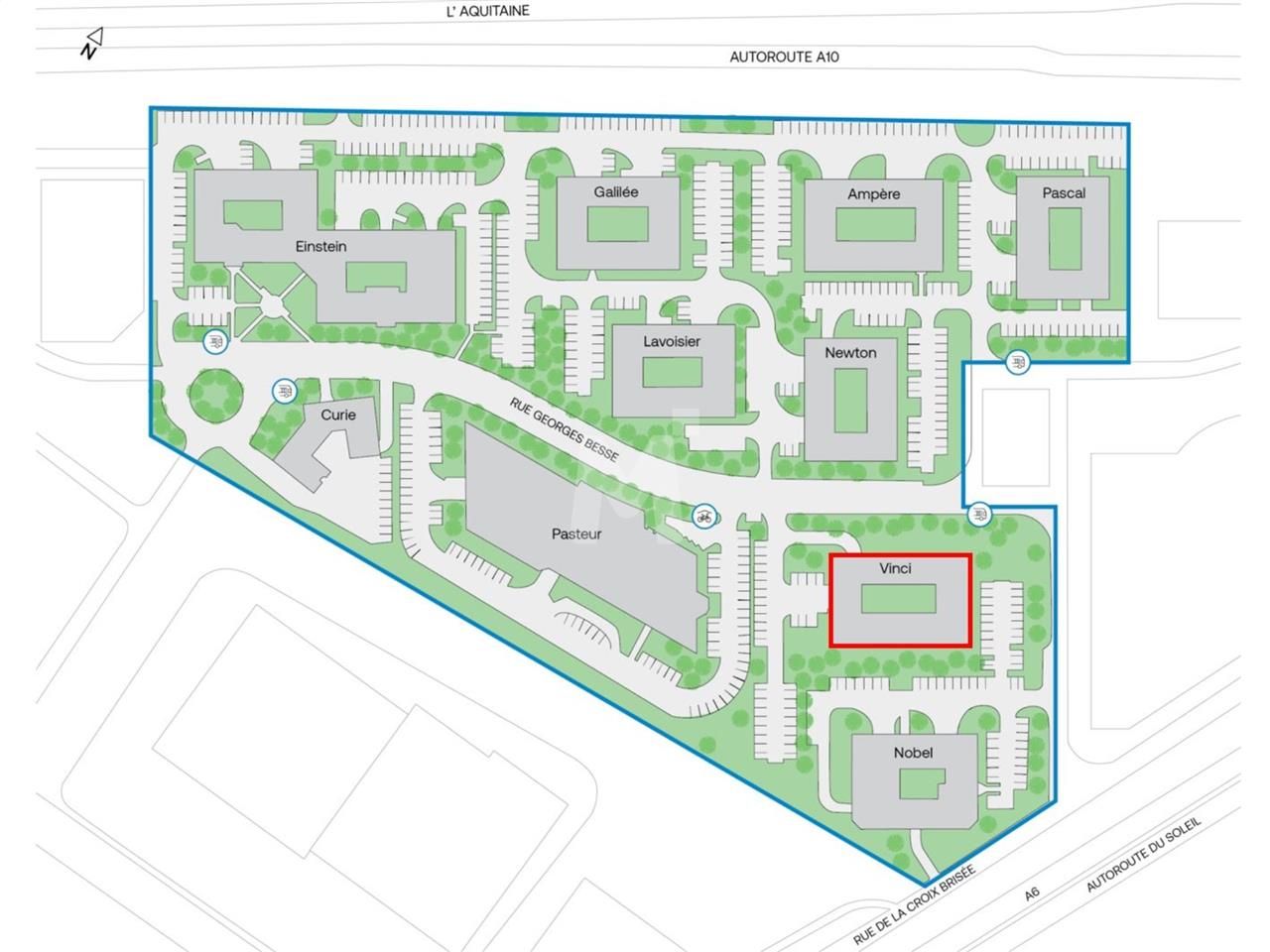 Location bureaux 303 m² non divisibles