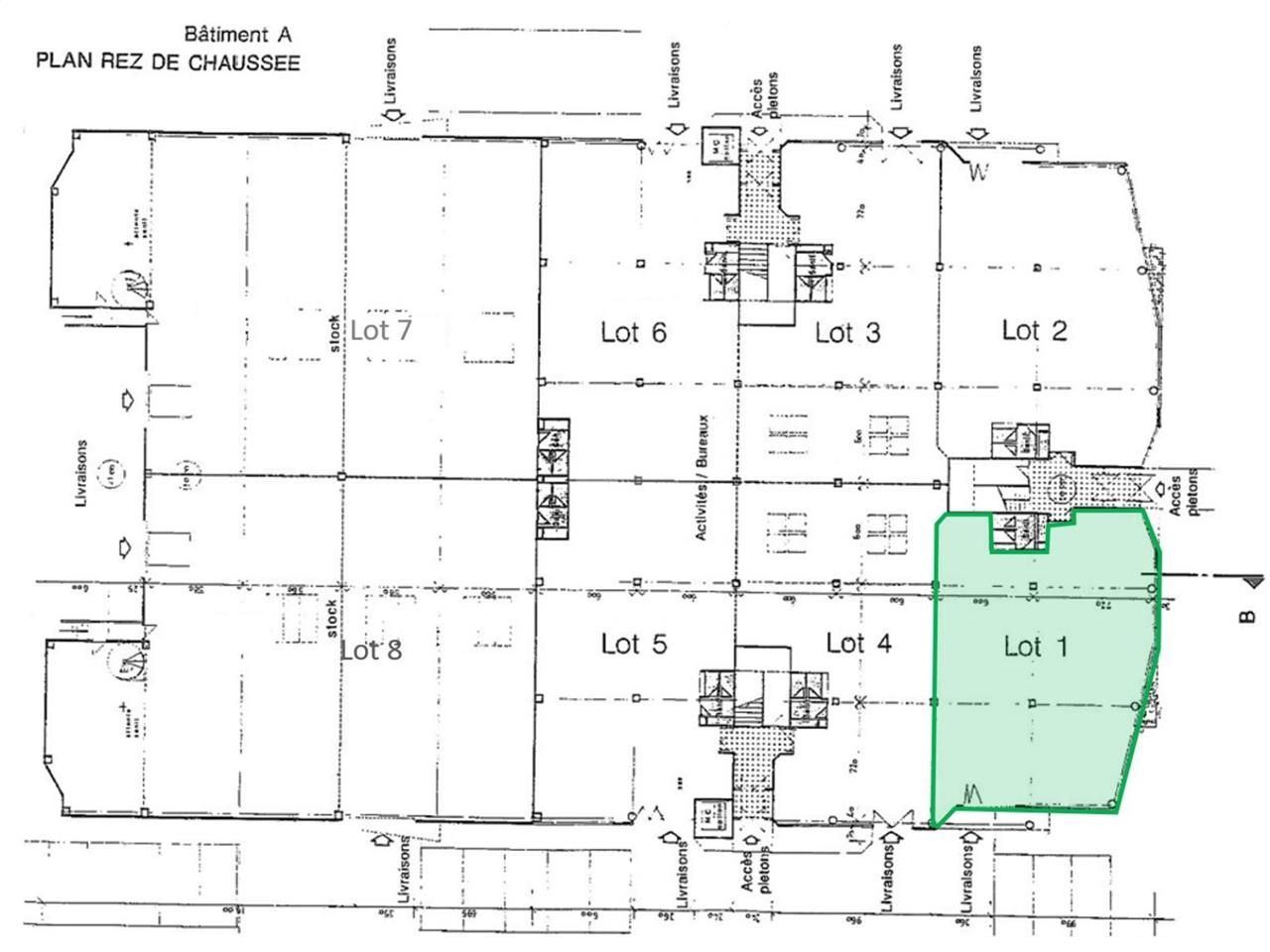 Location entrepots 1009 m² divisibles à partir de 227 m²