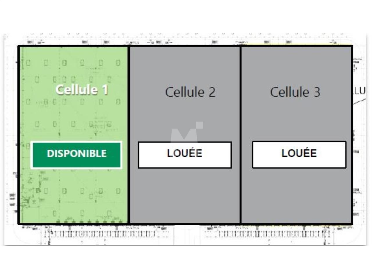 Location entrepots 6621 m² non divisibles