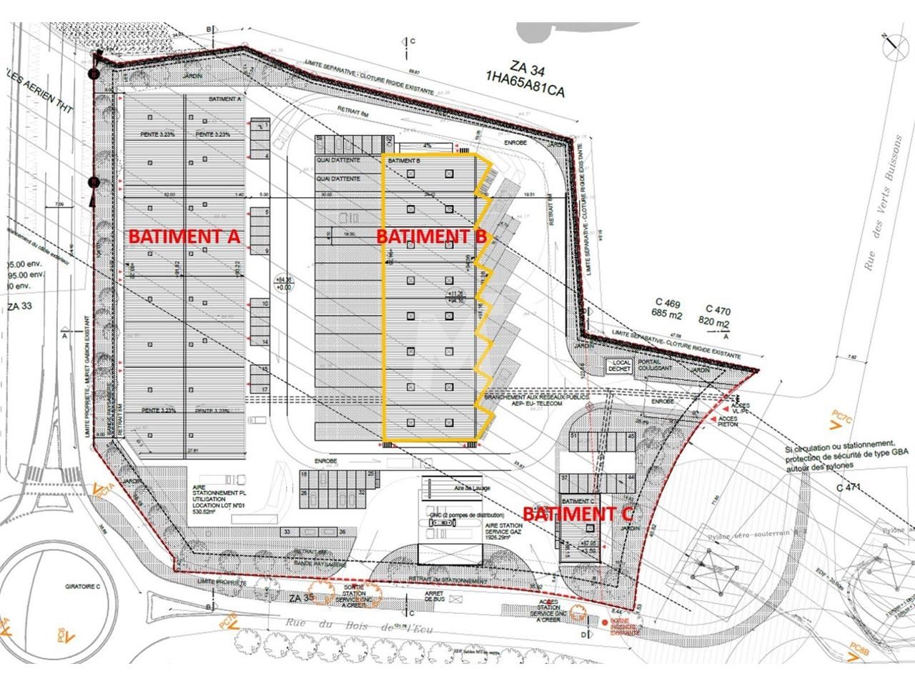 Location entrepots 1960 m² non divisibles
