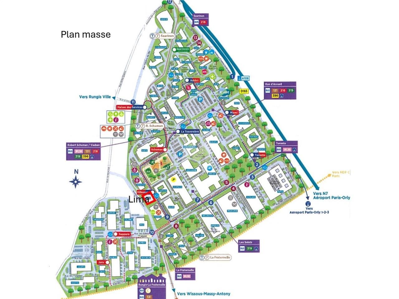 Location bureaux 287 m² non divisibles