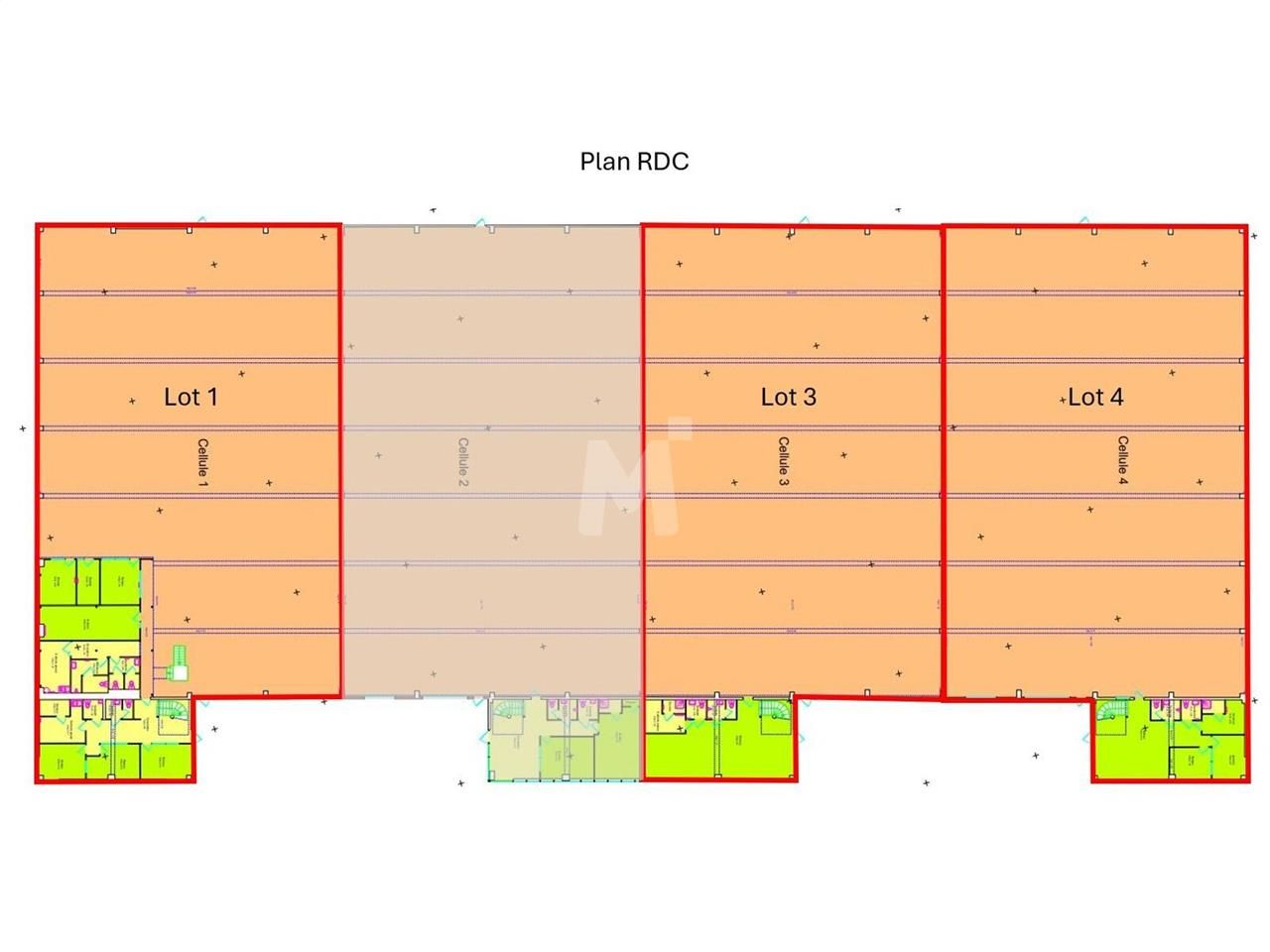Location entrepots 3979 m² divisibles à partir de 1313 m²