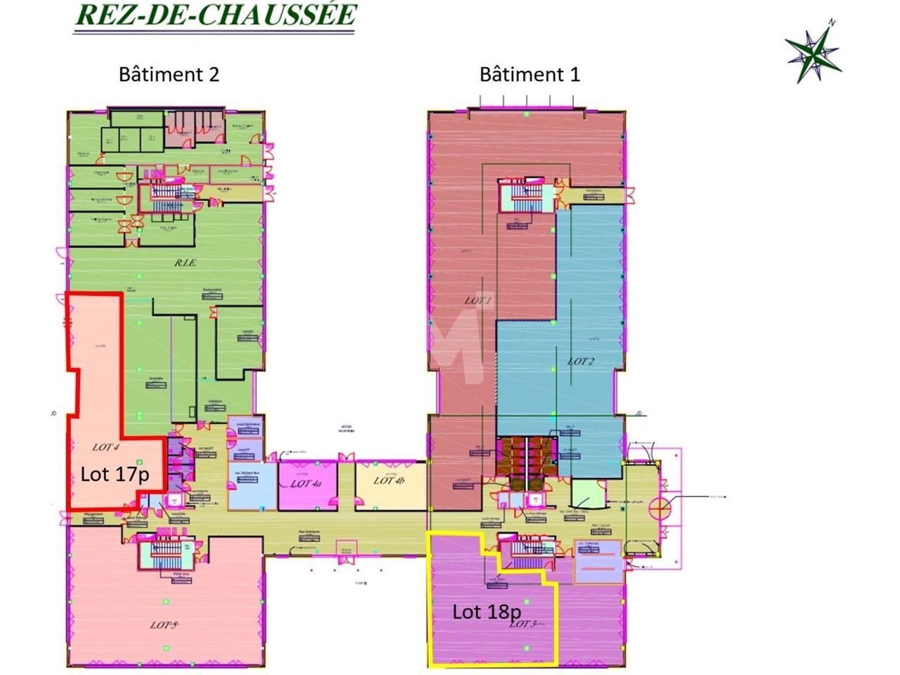 Location bureaux 2490 m² divisibles à partir de 232 m²