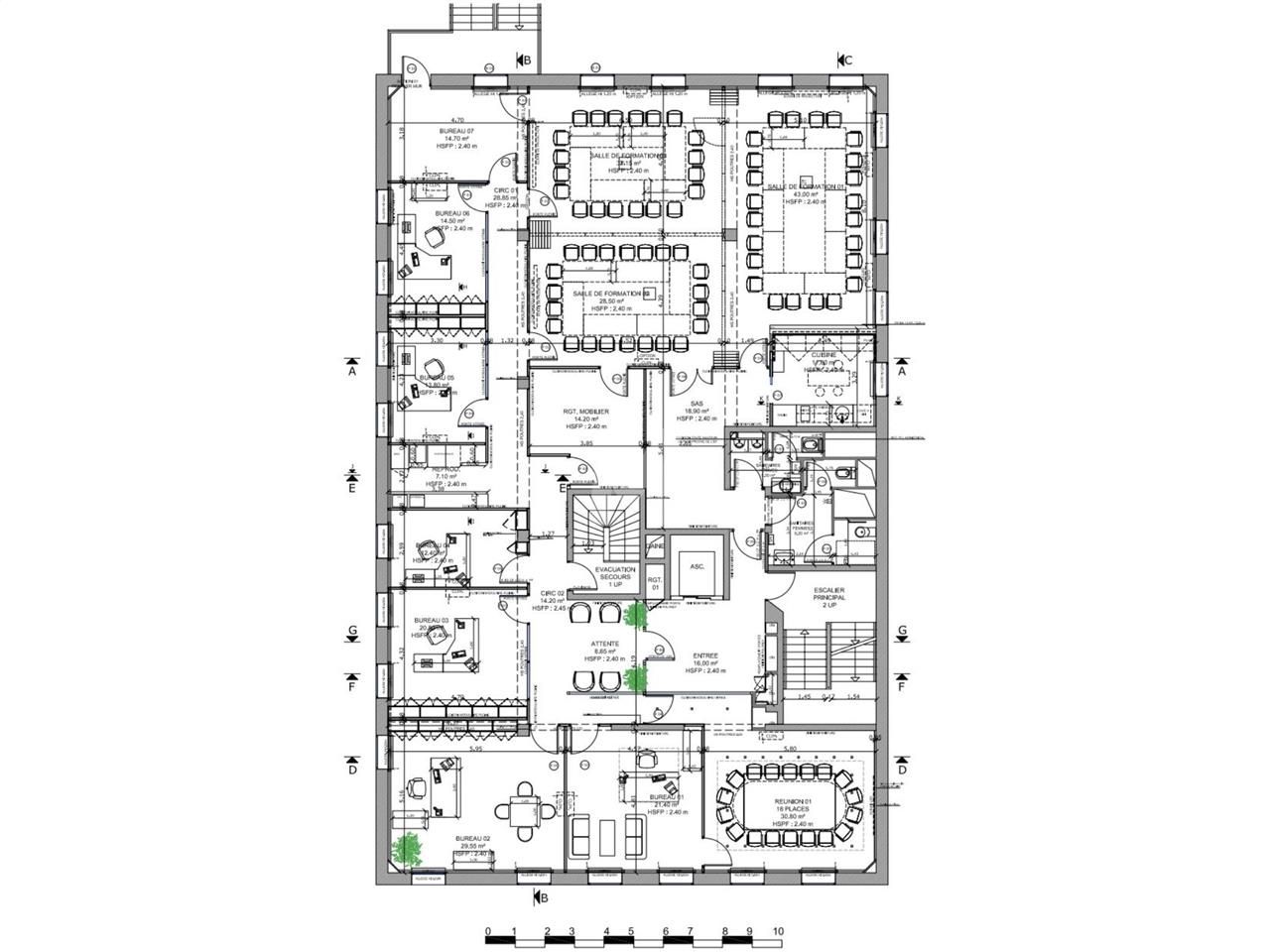 Vente bureaux 338 m² non divisibles