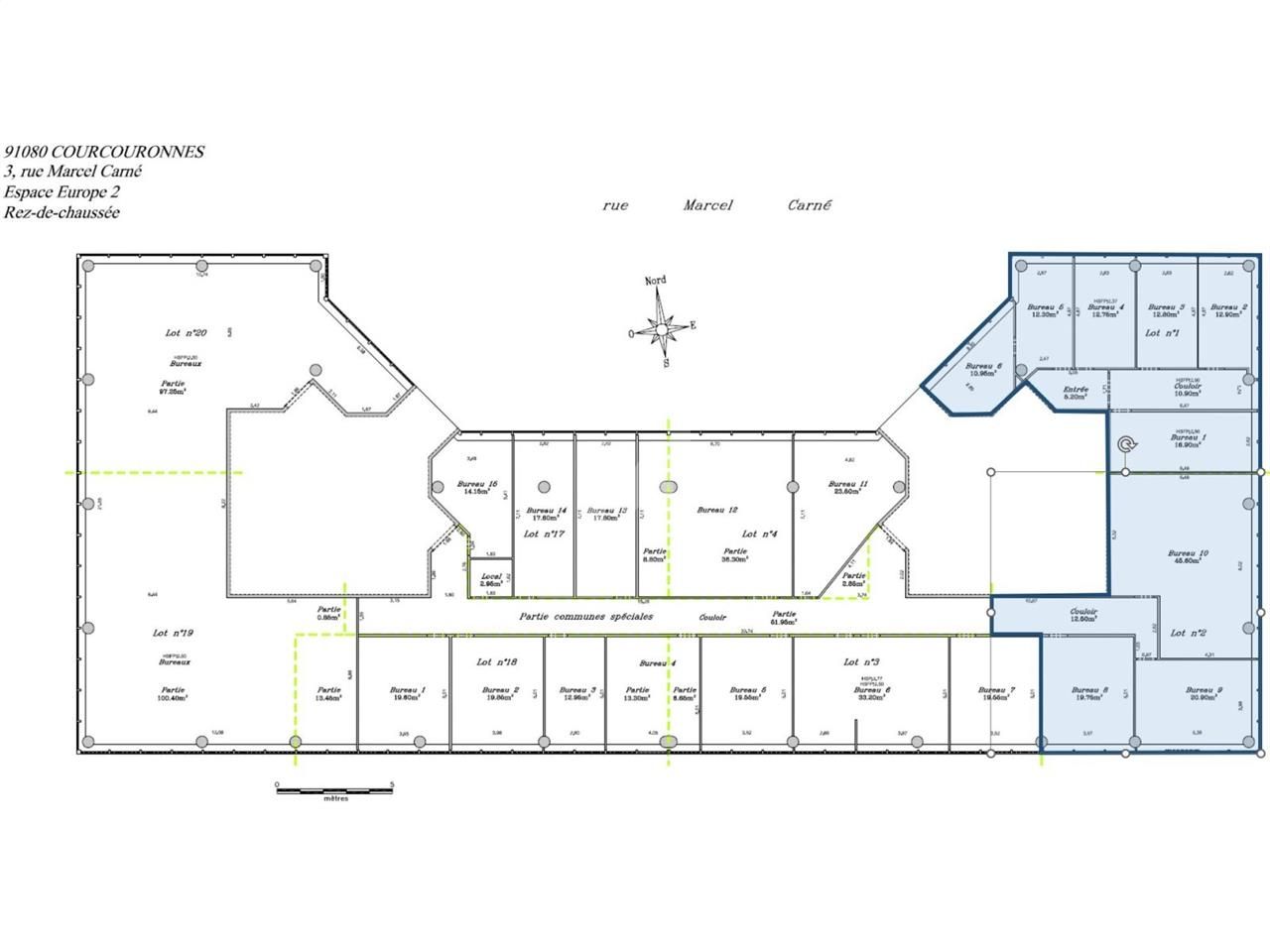 Vente bureaux 193 m² non divisibles