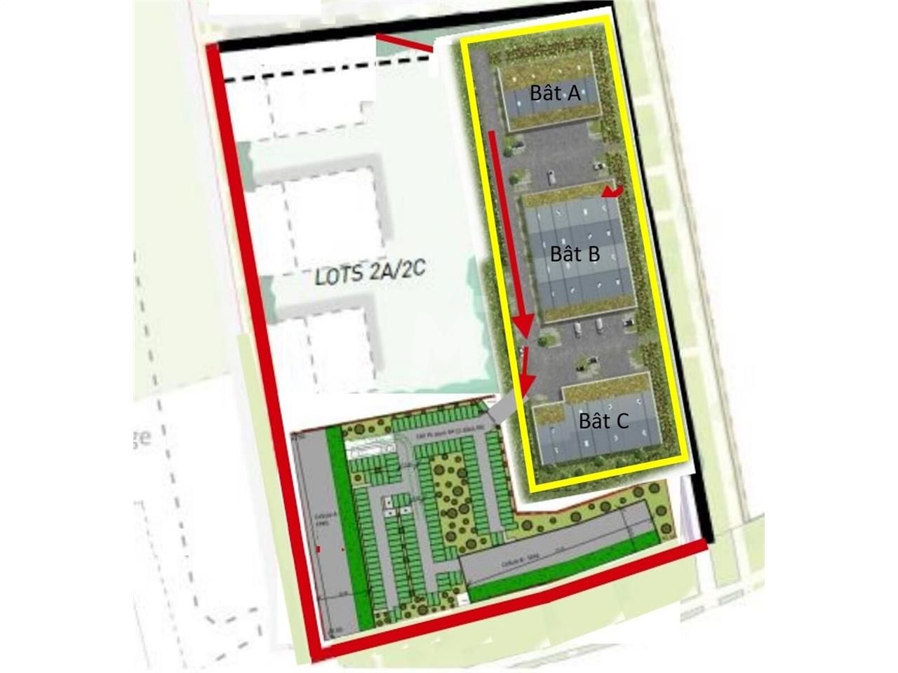Vente entrepots 1858 m² divisibles à partir de 400 m²