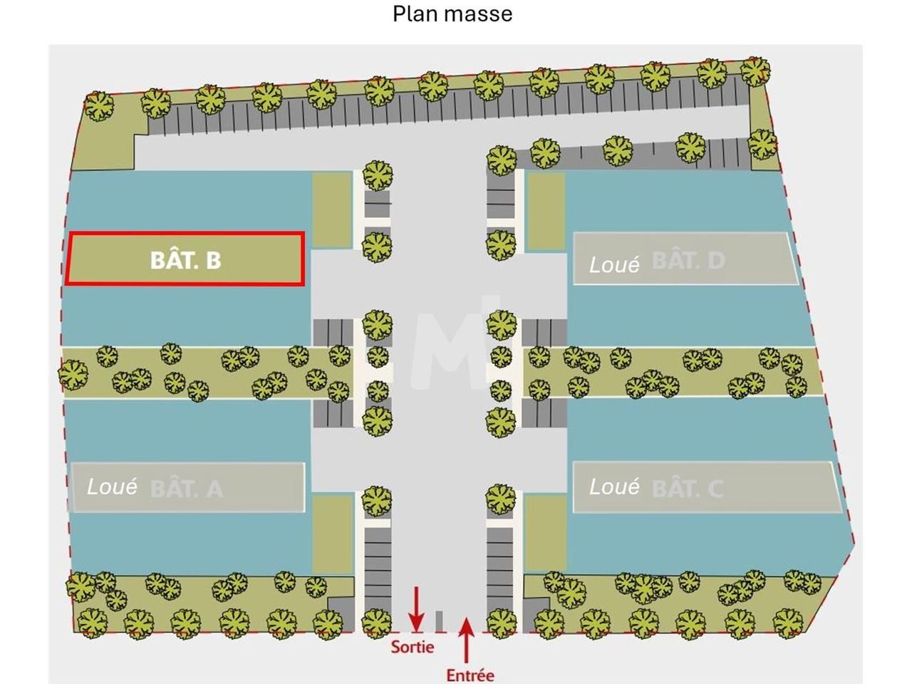 Location entrepots 1678 m² non divisibles