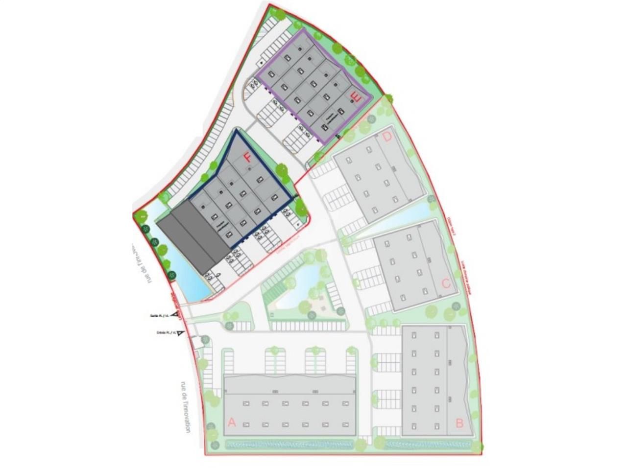 Vente entrepots 4422 m² divisibles à partir de 418 m²