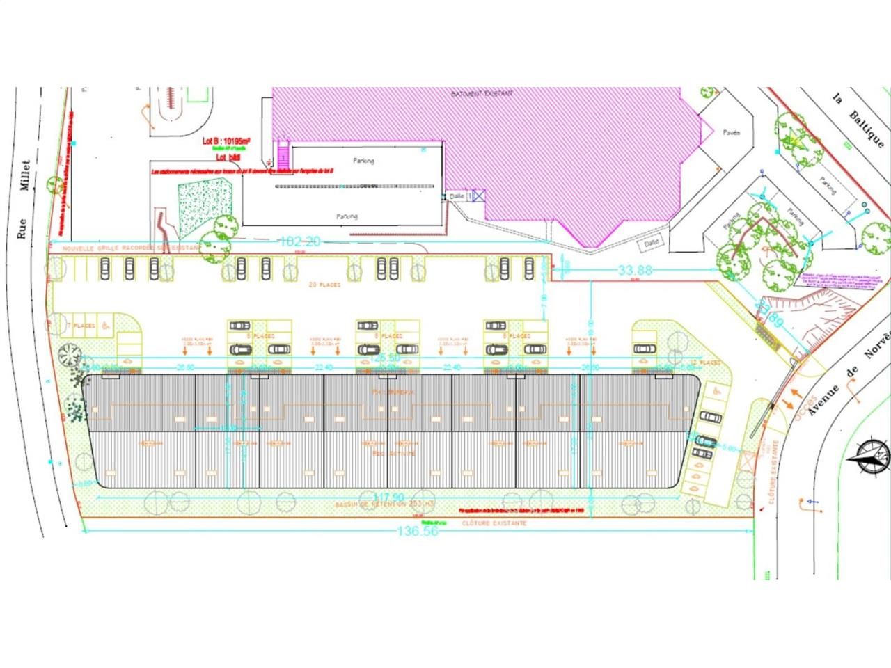 Location entrepots 365 m² non divisibles