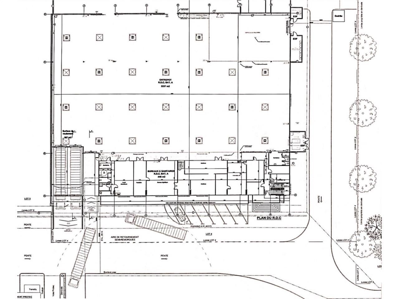 Location entrepots 6300 m² divisibles à partir de 2000 m²