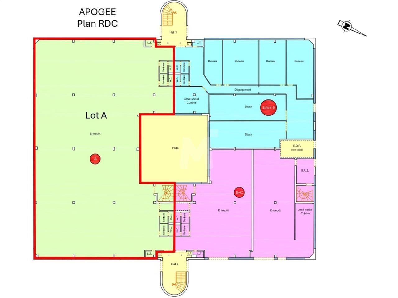 Location entrepots 3070 m² divisibles à partir de 294 m²